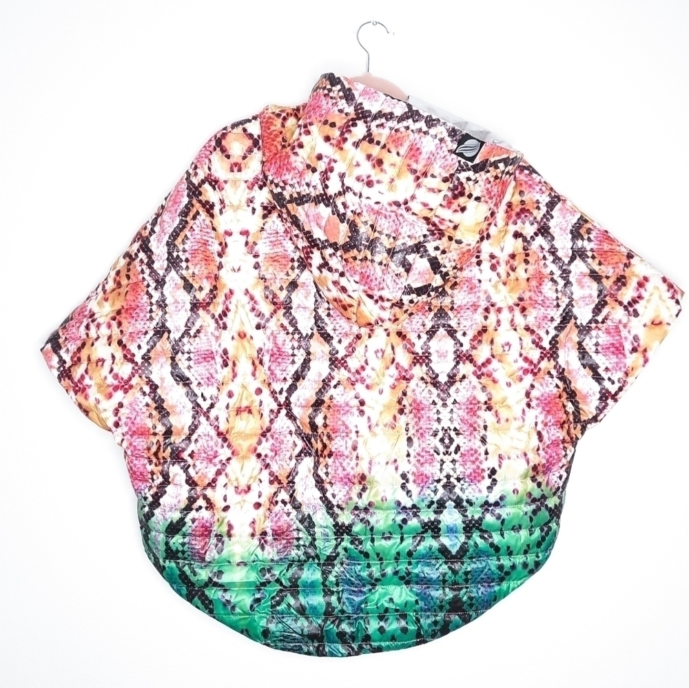 Think Royln The Heroine Quilted Python-Print Crop… - image 3